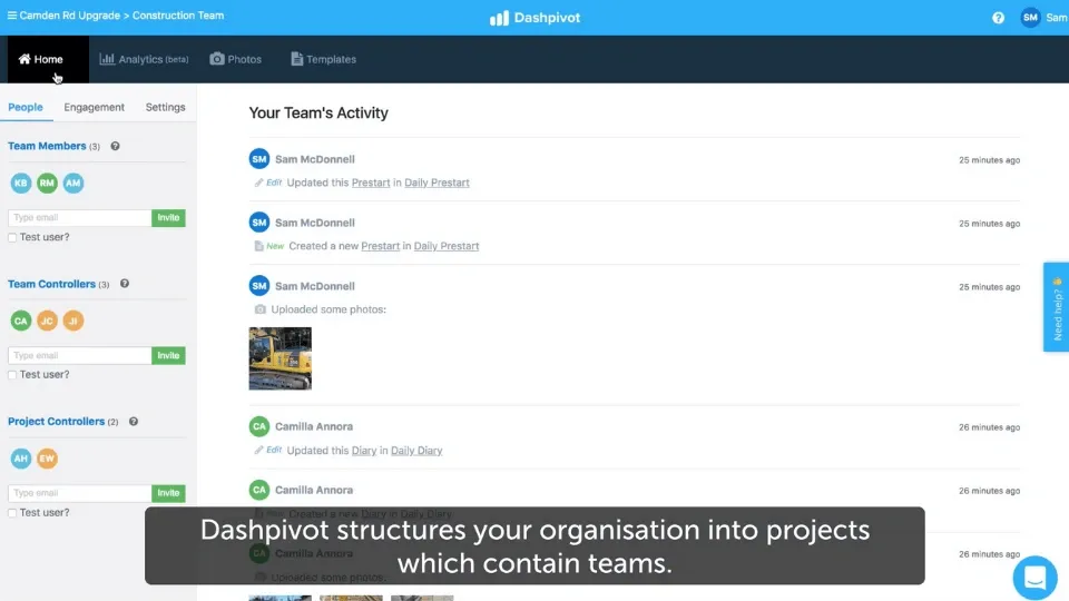 DashPivot Dashboard.