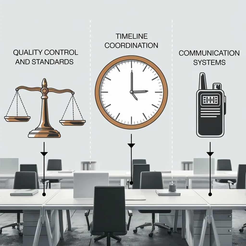 Core responsibilities of subcontractor management