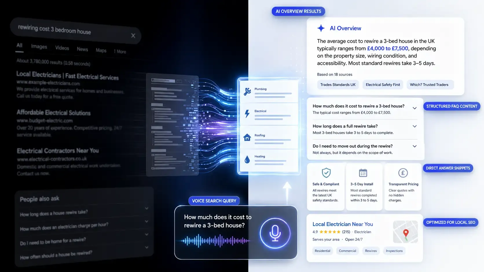 AI Overview and voice search optimization for trade business SEO strategy