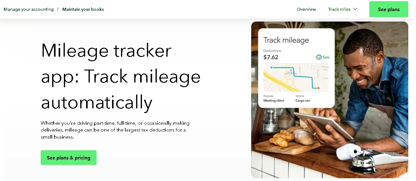 QuickBooks mileage tracker app for automatic business mileage logging