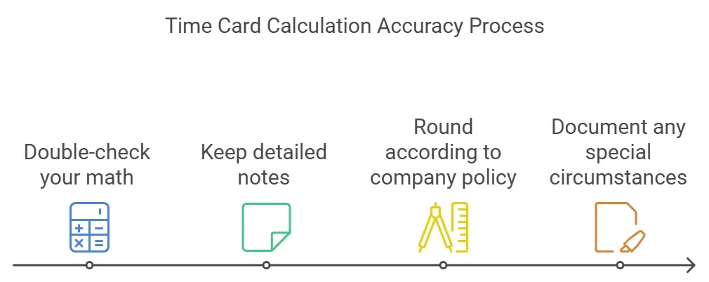 Time cards calculation accuracy.