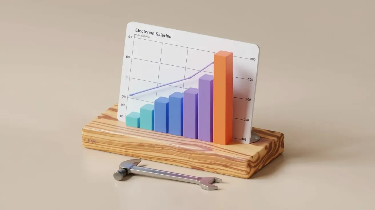 An image showing the comparison of electrician salaries vs other careers with no data.