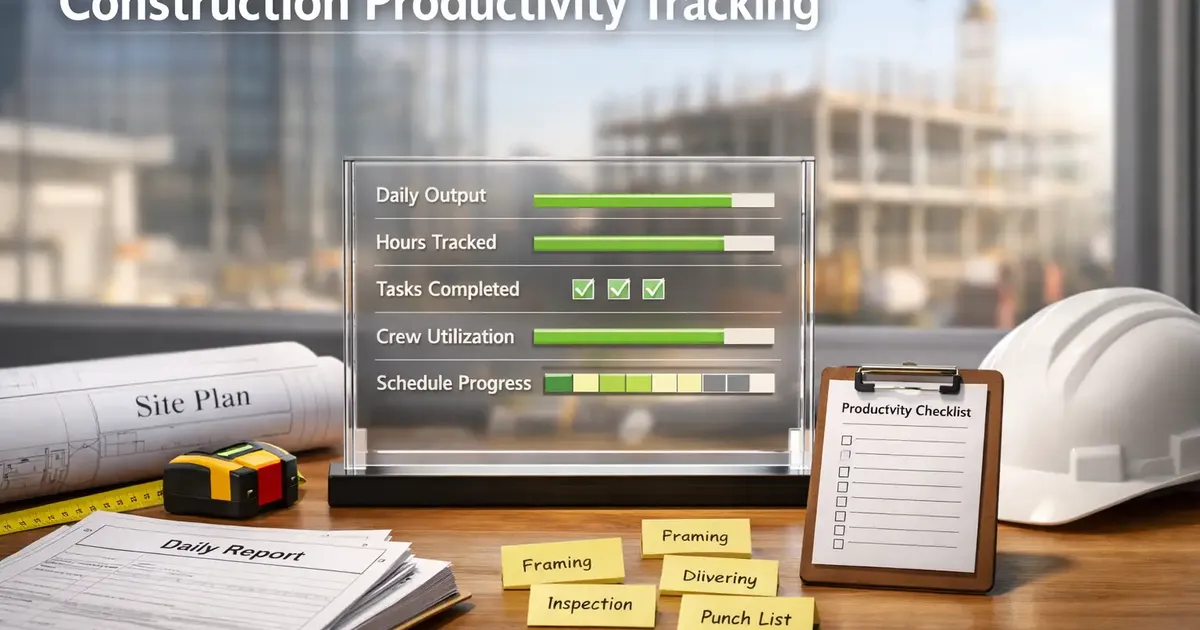 Construction Productivity Tracking: Methods, Metrics, Tools