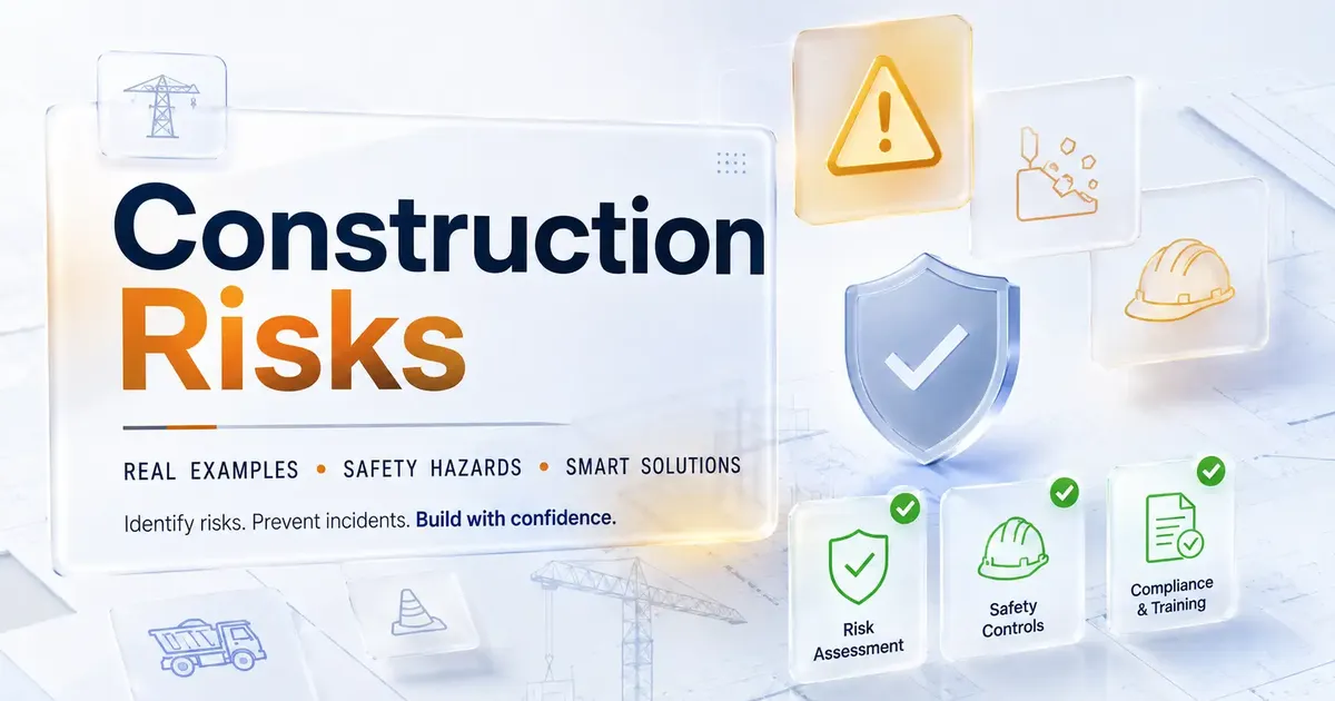 Further Risks Construction Construction Risks: Examples, Safety Hazards & Solutions