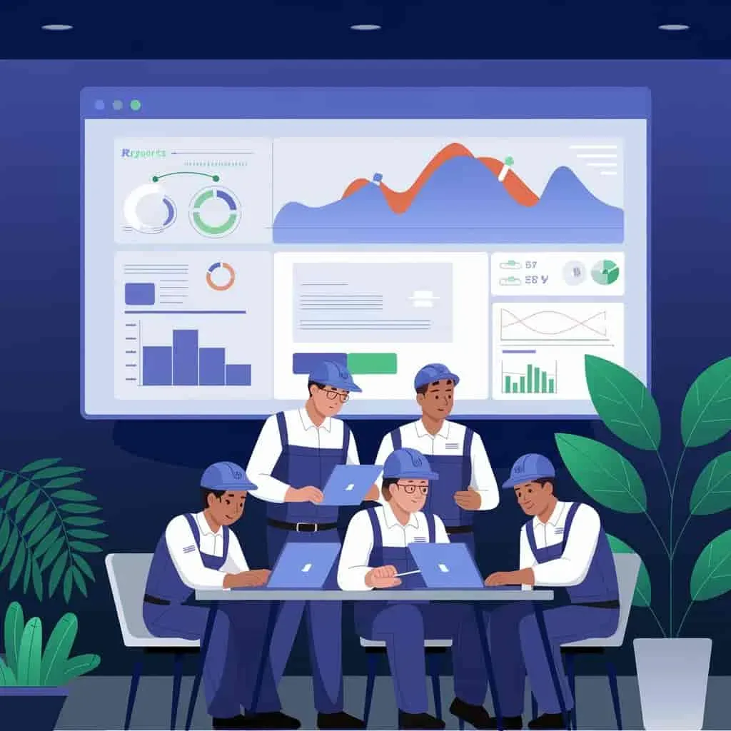 Creating reports that track KPI.