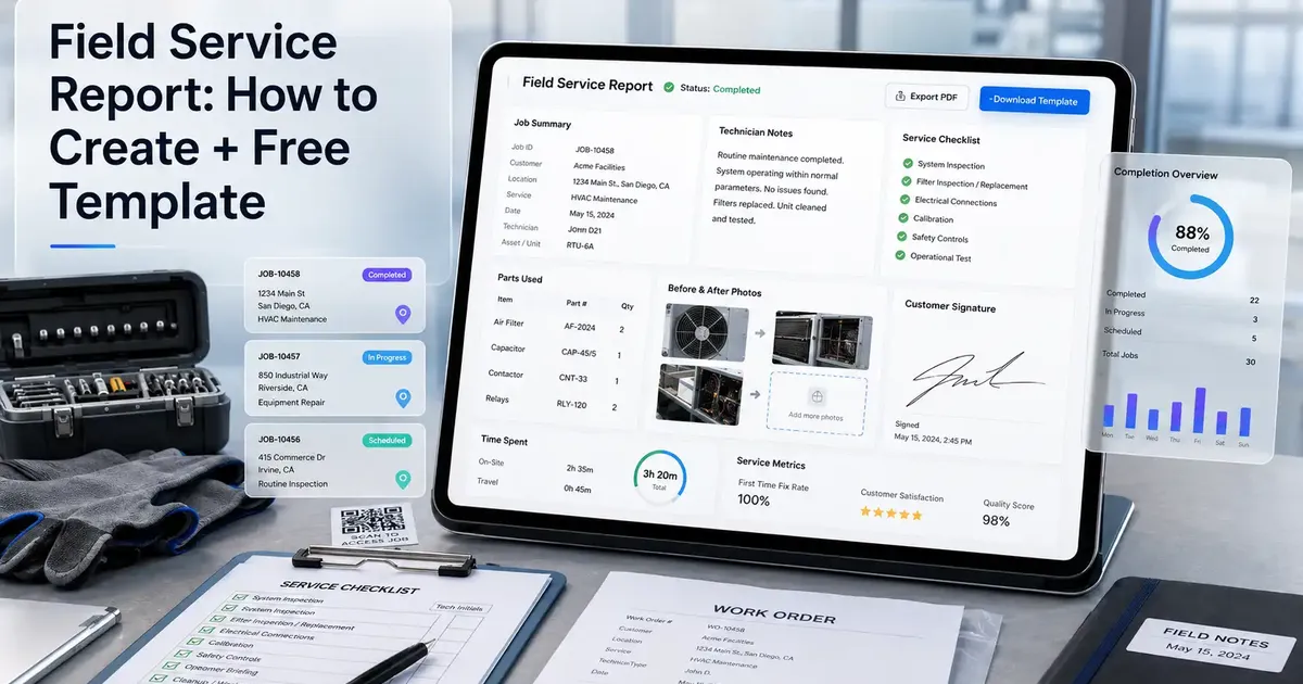 Field Service Report (How to Create + Free Template)