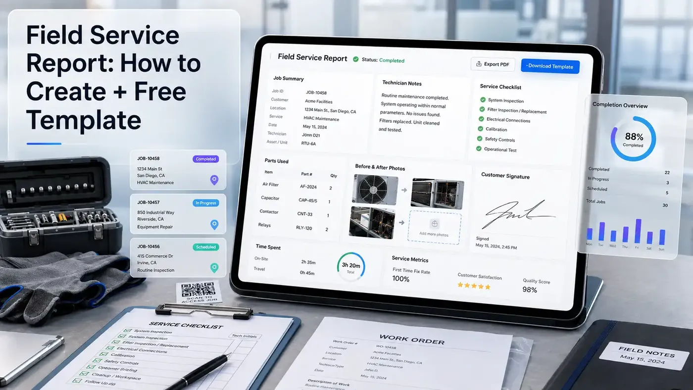 Field Service Report (How to Create + Free Template)