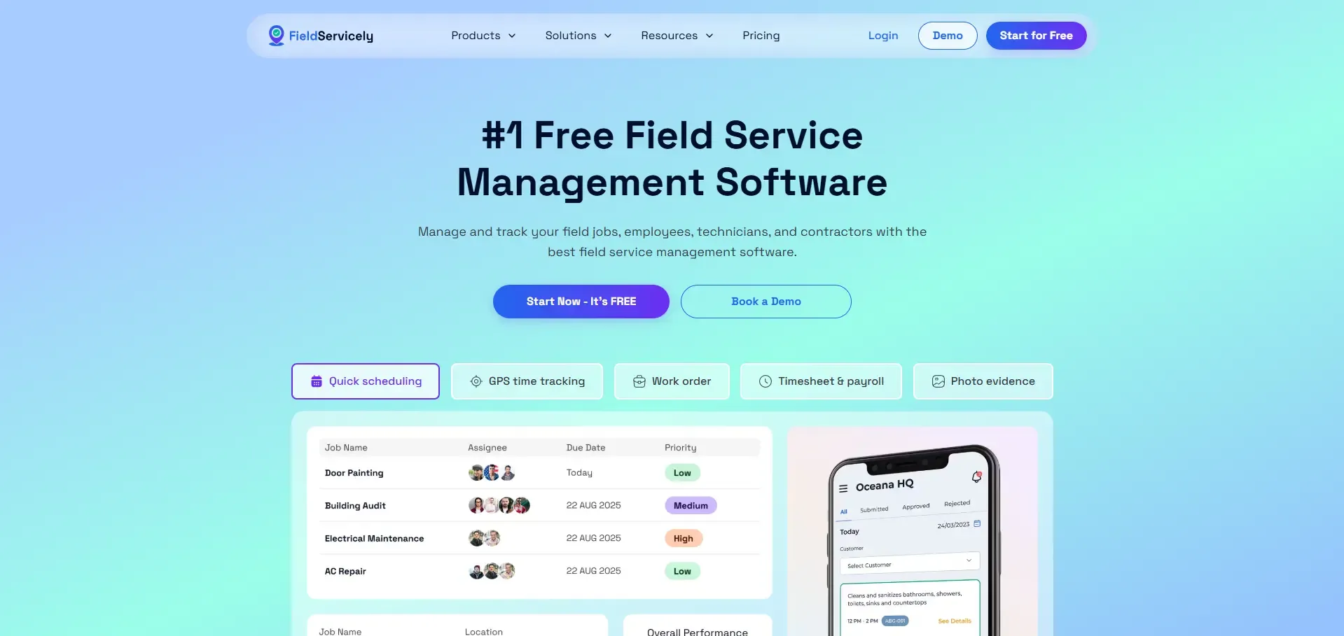FieldServicely is one of the best apps for sales reps