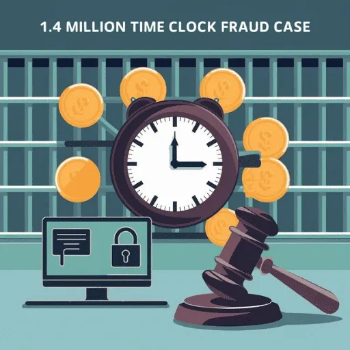 The time clock fraud case of stealing 1.4 million.