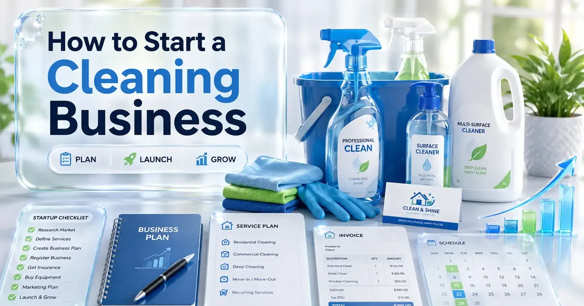 How to Start a Cleaning Business [Step-by-Step Guide]