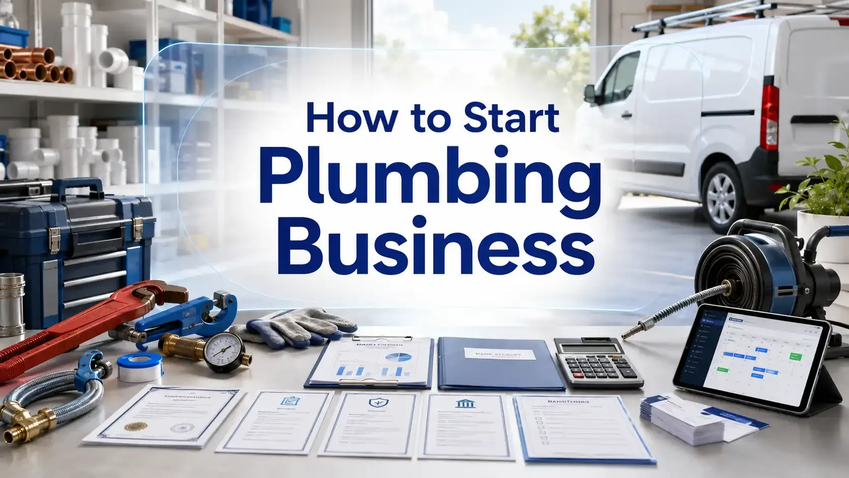 How to start a plumbing business with tools and a van