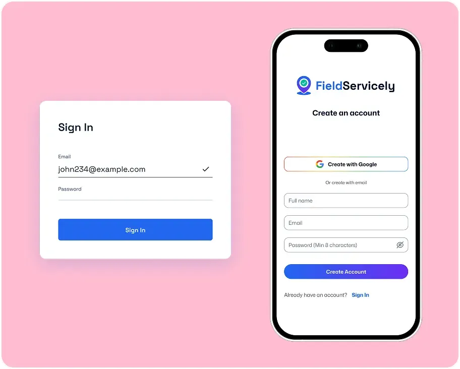 Phone onboarding screen