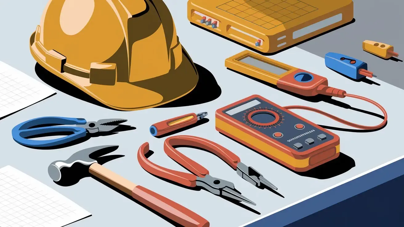 Image showing the tools of an industrial electrician.
