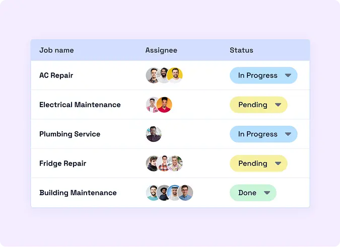 Real-Time Job Status Updates