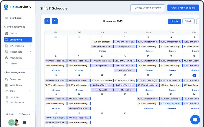 Schedule & Track