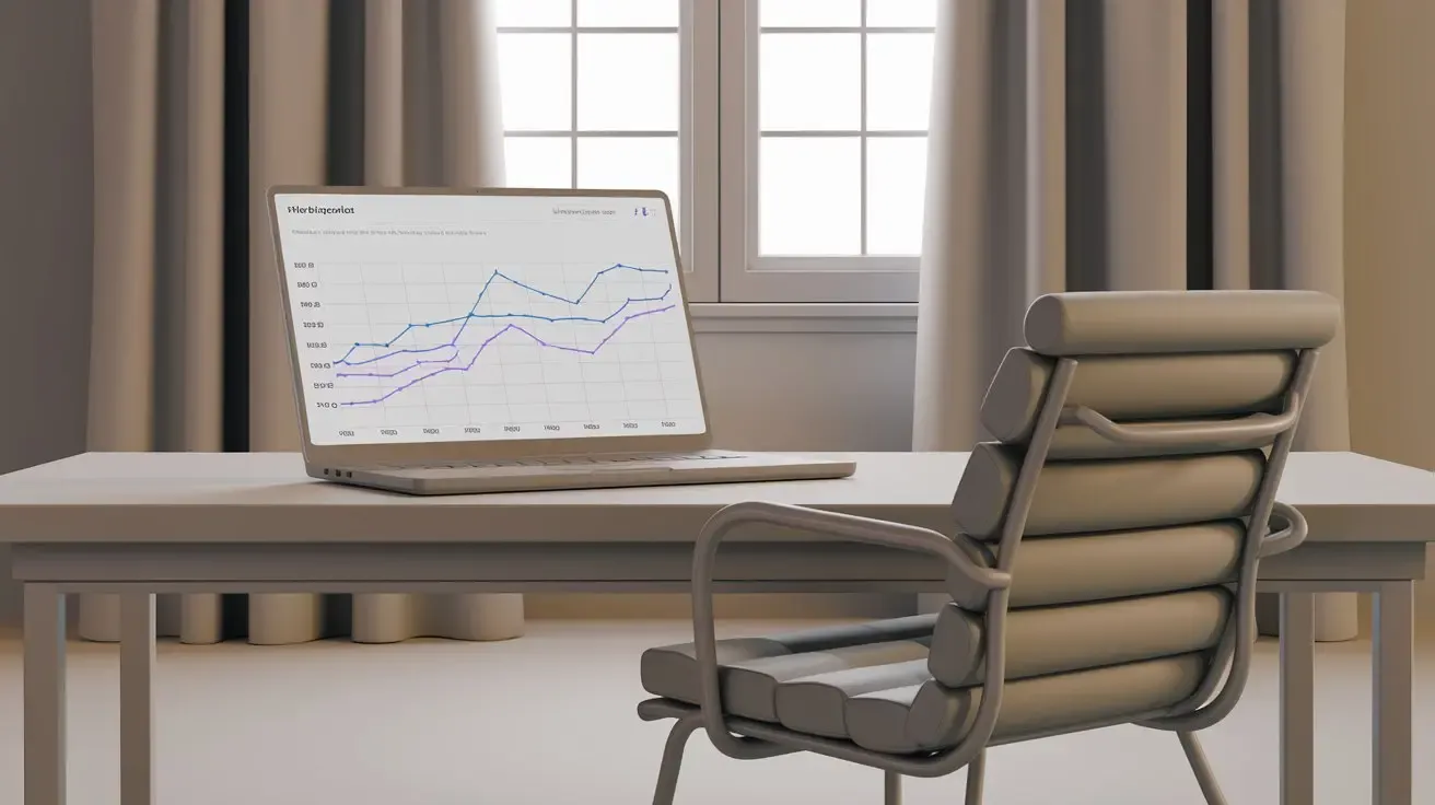 An image with a desk and laptop that has salary data.