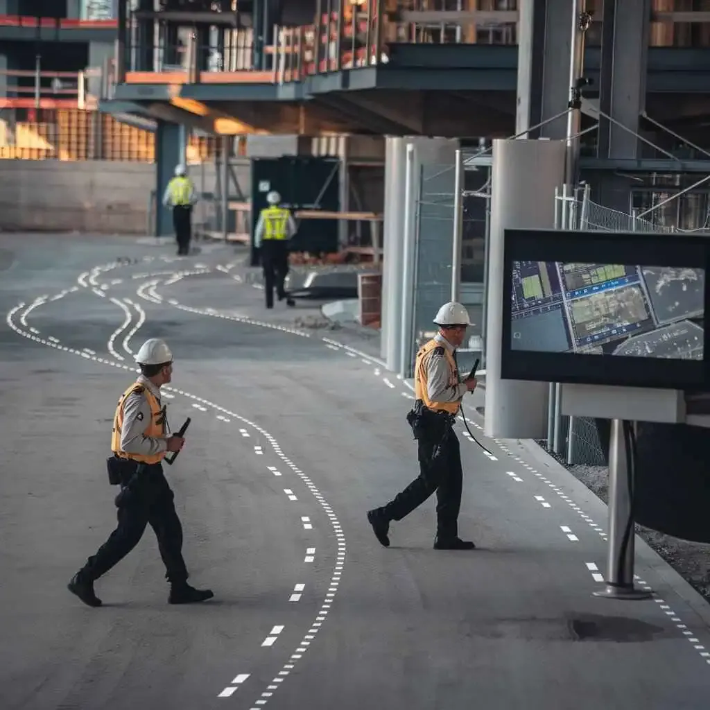 Making human personnel count for construction site security.
