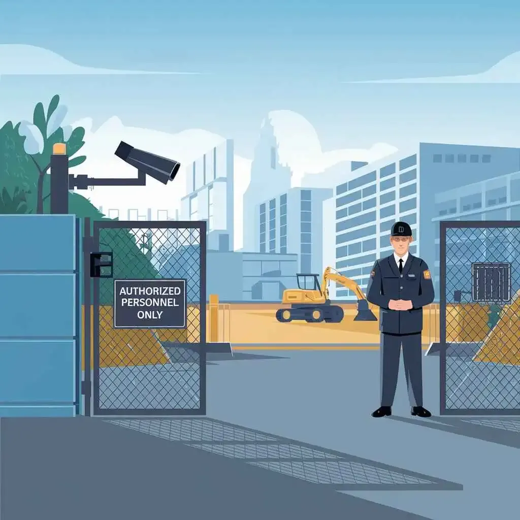 Construction site security.