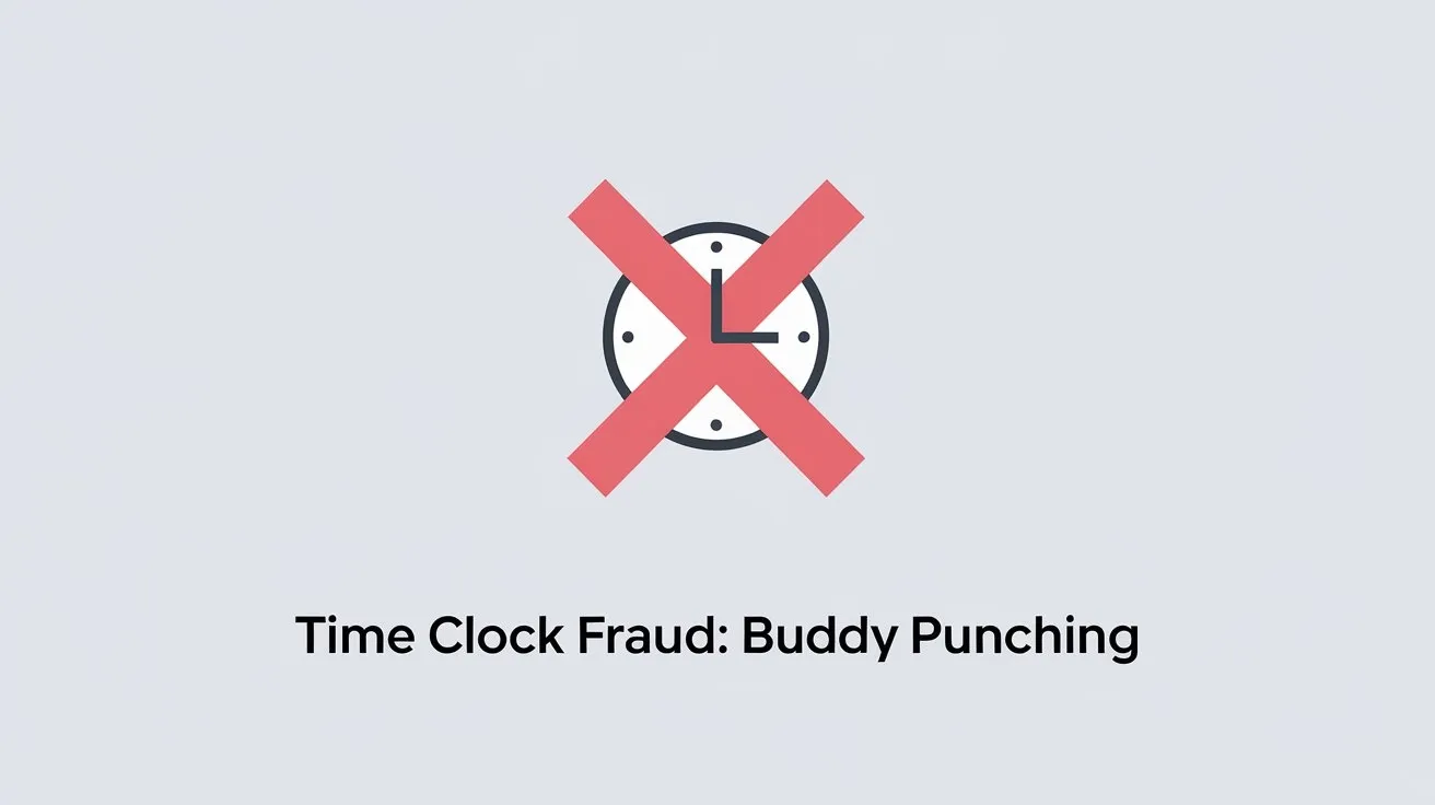 Buddy Punching Time clock fraud.