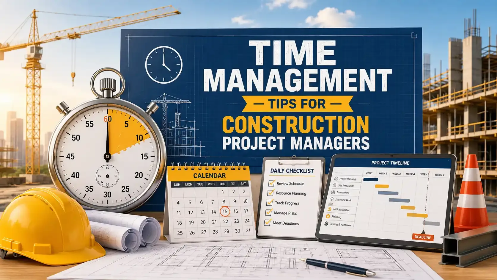Time management tools for construction project managers