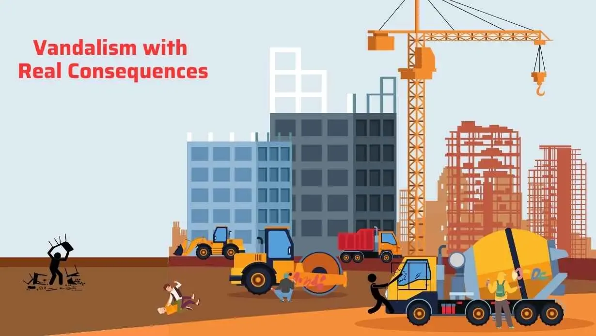 Construction Site Security: Vandalism with real consequences.