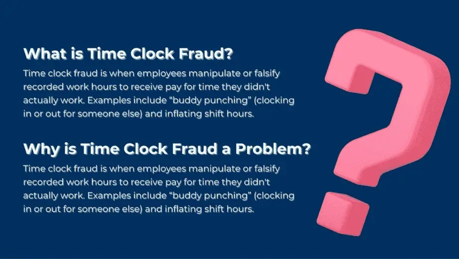 What does time clock fraud means and it’s definition?